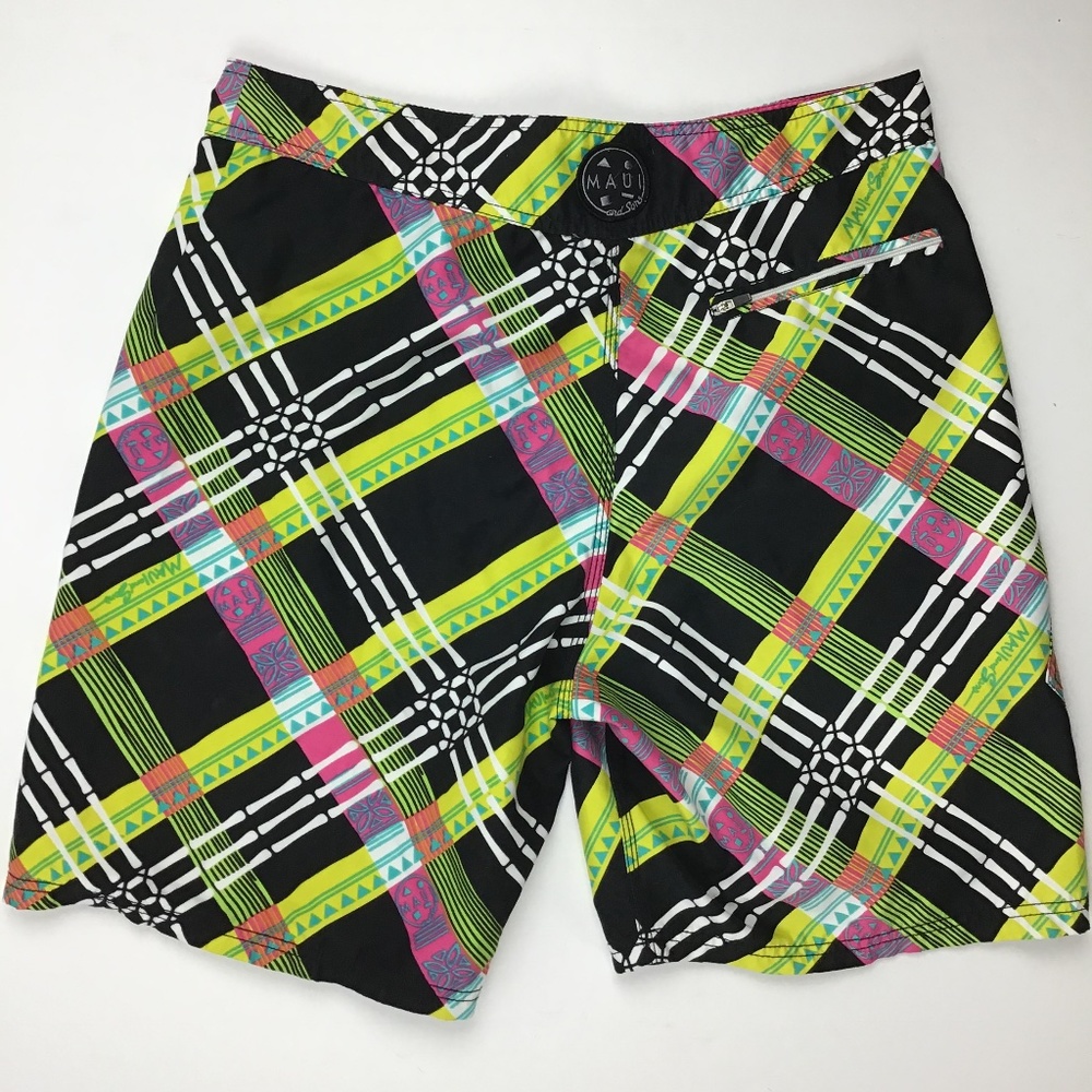 Maui and Sons Board Shorts Mens Size 34 Long (J)^